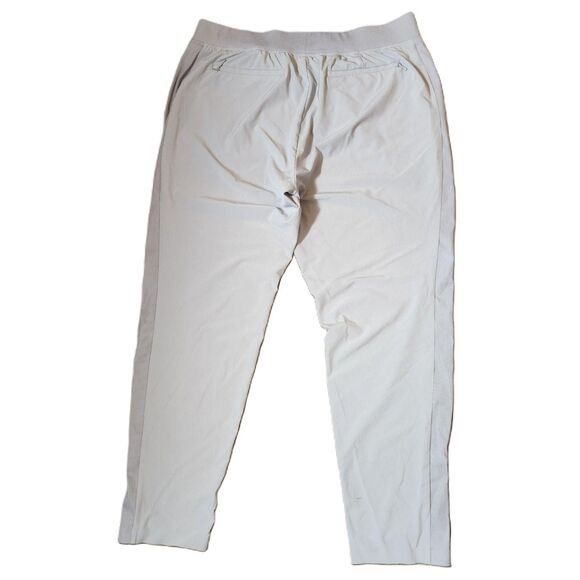 Athleta lt grey pants polyester spandex blend womens 14 - Picture 2 of 10